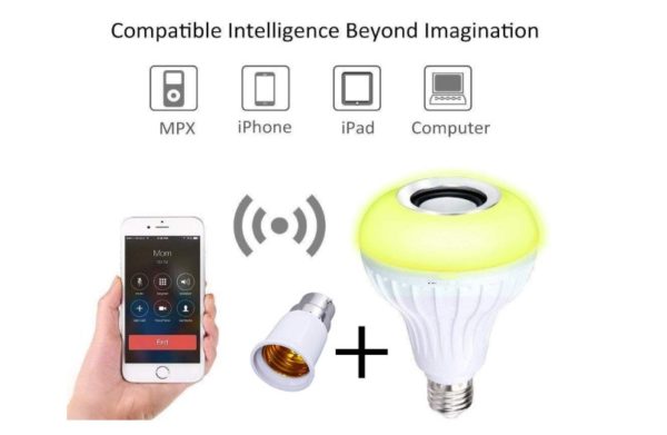 LED Bulb with Bluetooth Speakers